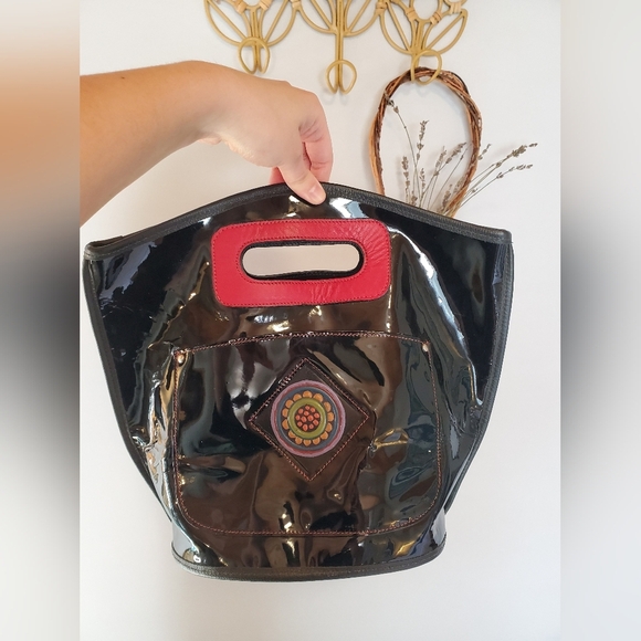 Turtle Ridge Artisan Painted Purse - Picture 1 of 8